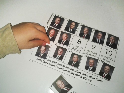 General Conference Activities Cut and Paste Apostle Pictures