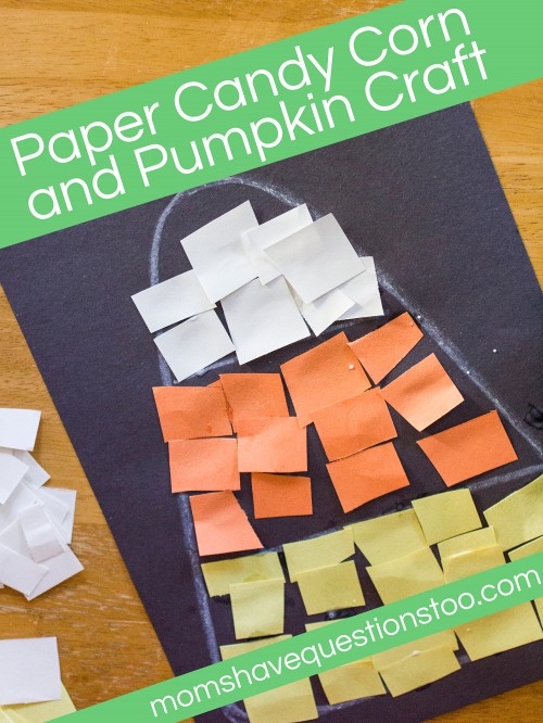 Candy Corn and Pumpkin Paper Craft