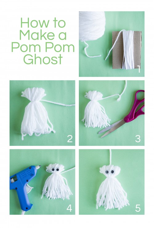 Pom Pom Ghost Instructions