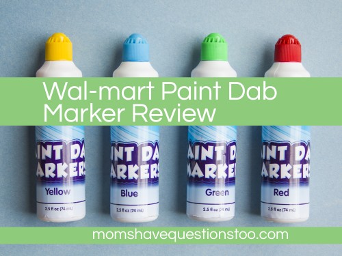 Walmart Paint Dab Markers Review. Also a quick review for Dollar Tree bingo dabbers and lots of links to fun dot marker pages.