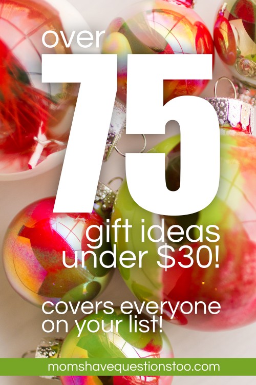 Over 75 Gift Ideas Under 30 dollars! Most are 510 dollars