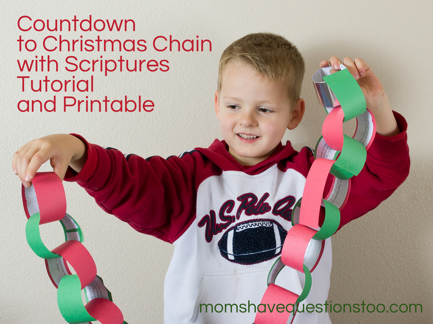 Countdown to Christmas with Scriptures Chain -- Moms Have Questions Too