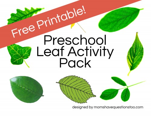 Free Printable Leaf Activity Pack -- Moms Have Questions Too