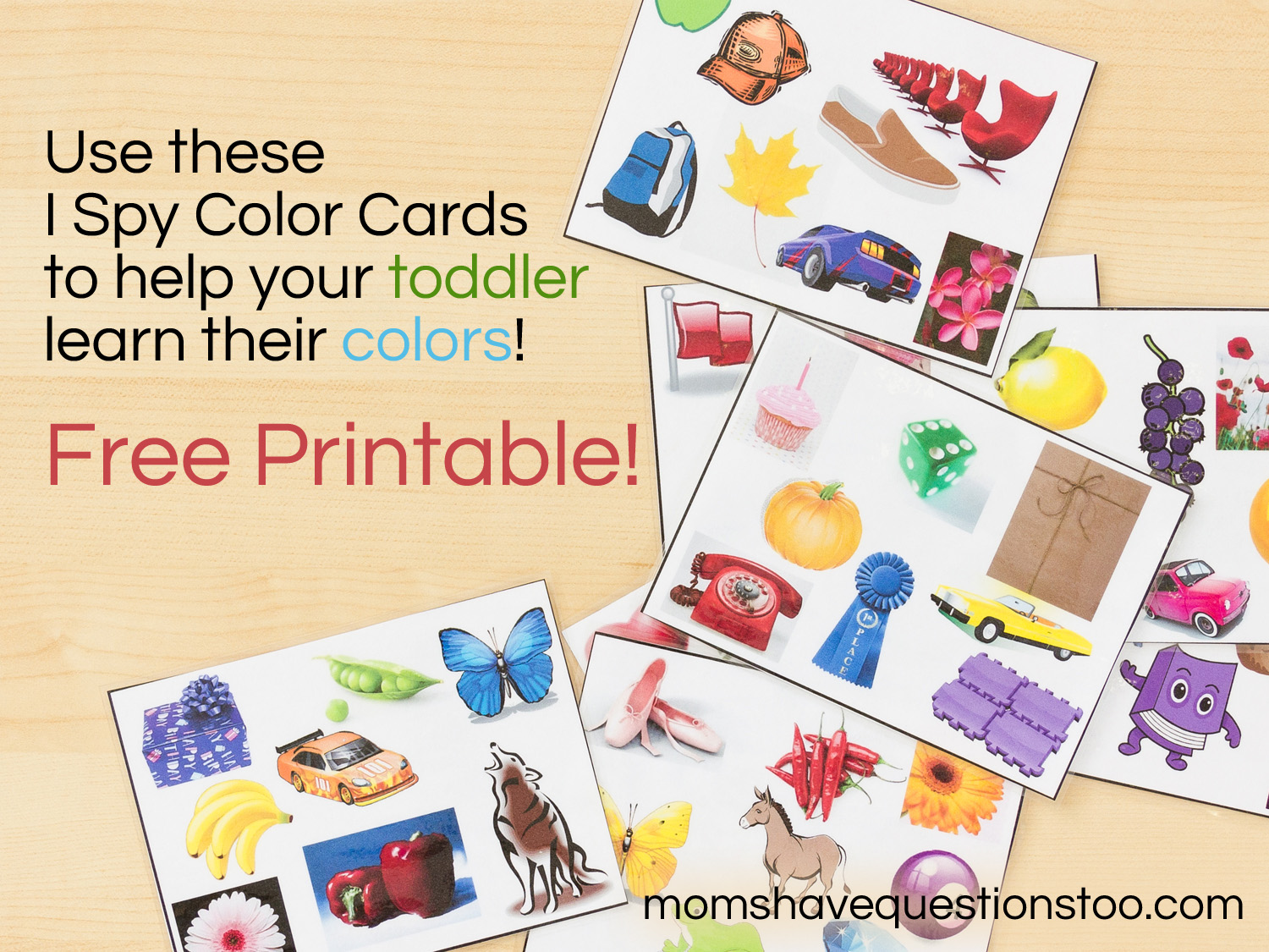 I Spy Color Cards -- Moms Have Questions Too