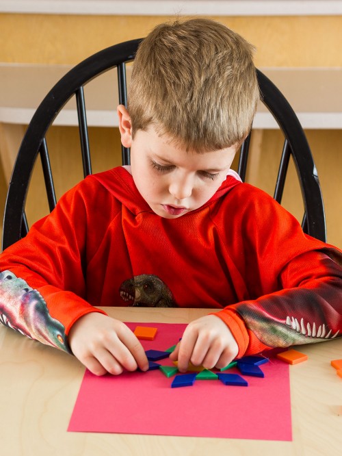 Snowflake Pattern Blocks Templates -- Moms Have Questions Too