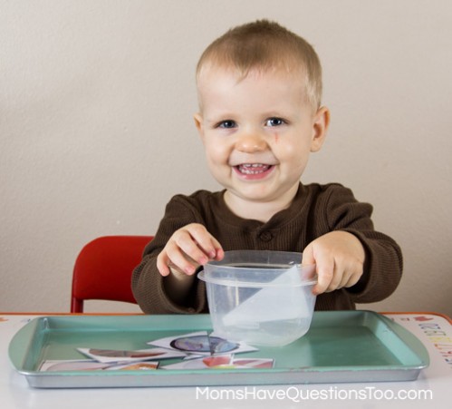 Ball Themed Tot School Trays -- Moms Have Questions Too