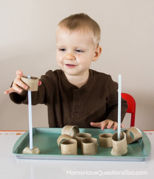 Ball Themed Tot School Trays -- Moms Have Questions Too