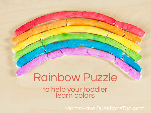 Rainbow Puzzle Color Game for Toddlers -- Moms Have Questions Too