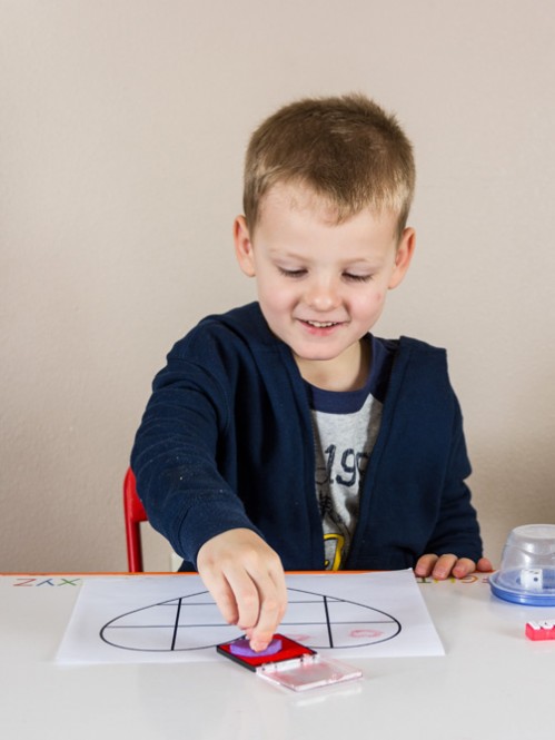 Valentine's Day Math Stamping Activity -- Moms Have Questions Too 