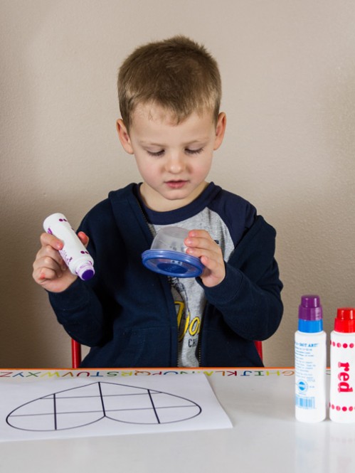 Valentine's Day Math Stamping Activity -- Moms Have Questions Too 