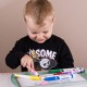 Coloring Easter Eggs - Easter Themed Tot School Trays -- Moms Have Questions Too