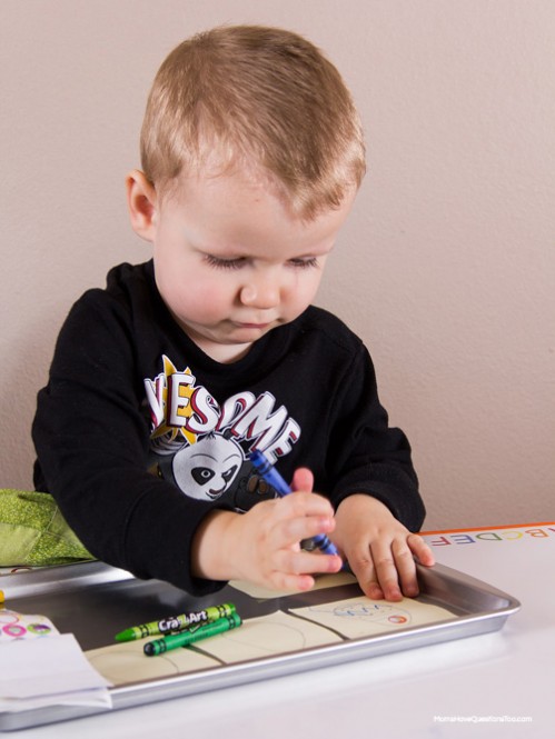 Coloring - Easter Themed Tot School Trays -- Moms Have Questions Too