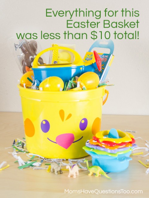 How to put together an Easter Basket for $10 or less! Moms Have Questions Too 