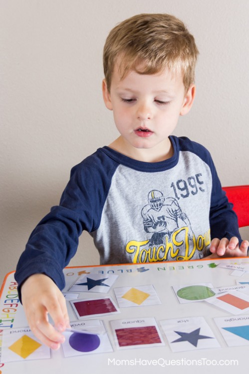 3 Part Montessori Puzzle - 5 Shape Activities for Preschoolers Using Shape Cards - Moms Have Questions Too
