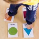 A fun game for toddlers or preschoolers that helps them learn shapes - Moms Have Questions Too