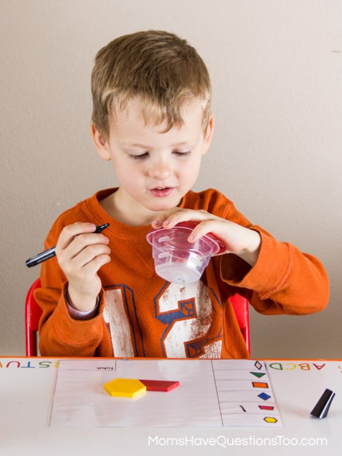 Pattern Blocks Pre-Addition Math Activity - Moms Have Questions Too