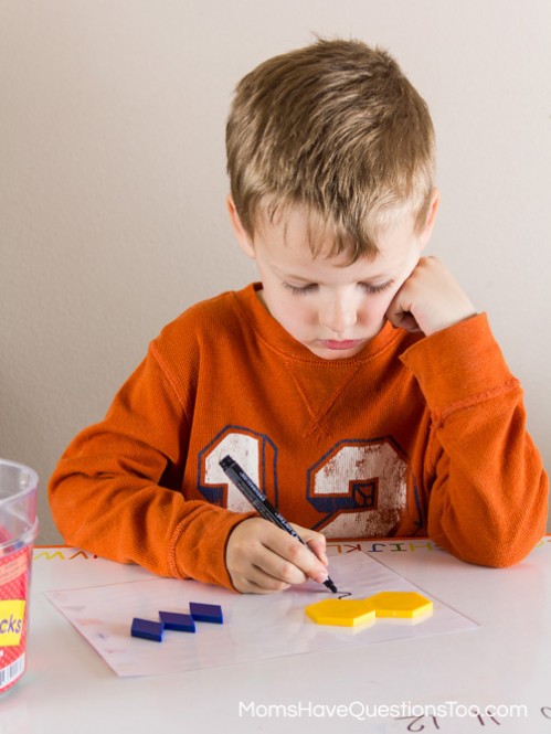 Pattern Blocks Pre-Addition Math Activity - Moms Have Questions Too