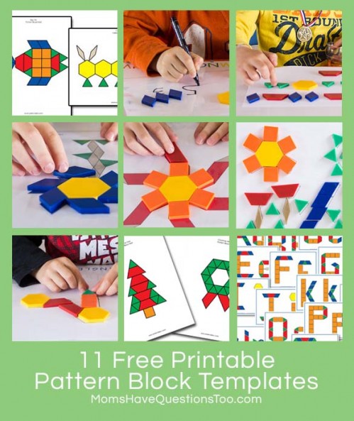 11 Free Printable Pattern Block Templates