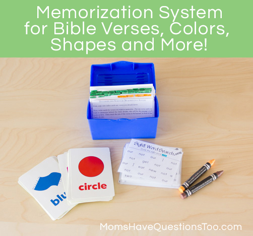 Memorize Bible Verses and More with this Memorization System - Moms Have Questions Too