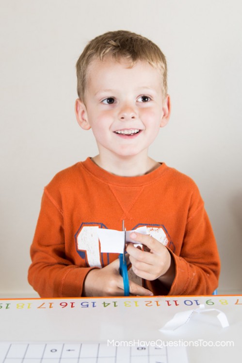 Preschool Missing Letters Cut and Paste Activity www.momshavequestionstoo.com