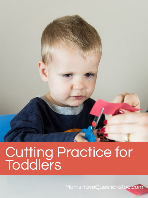 Shapes Cutting Practice for Toddlers - Moms Have Questions Too