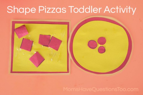 Teach Shapes with a Shape Pizza! Moms Have Questions Too