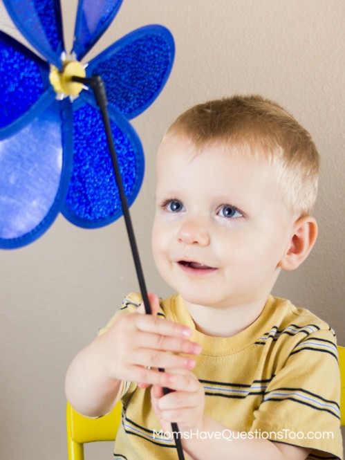 Use a Dollar Store Pinwheel for a Preschool Lesson on Wind - Moms Have Questions Too