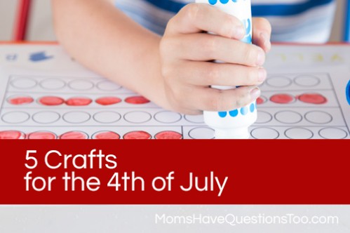 5 Crafts for the 4th of July www.momshavequestionstoo.com