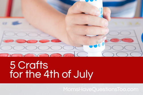 5 Crafts for the 4th of July www.momshavequestionstoo.com
