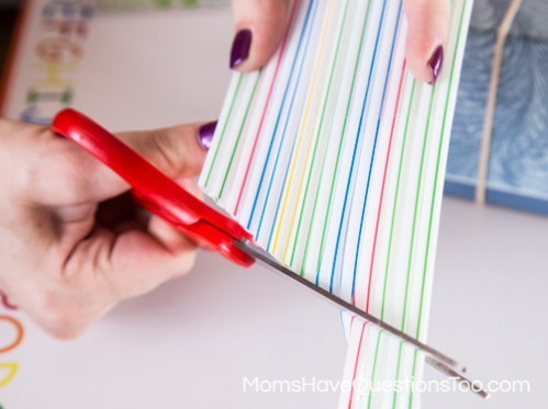 Making a Straw Whistle - Toddler Music Activity - Homemade Instruments - momshavequestinostoo.com