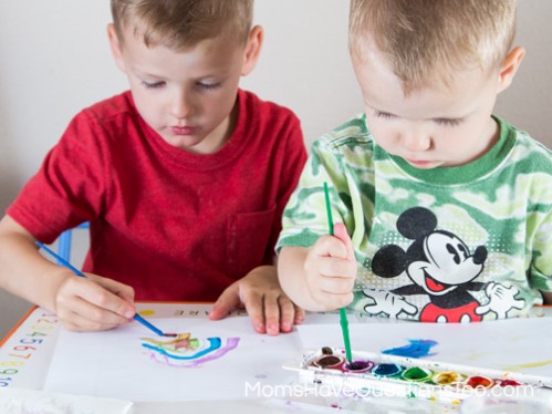 Paint to Music - Toddler Music Activities - www.momshavequestionstoo.com