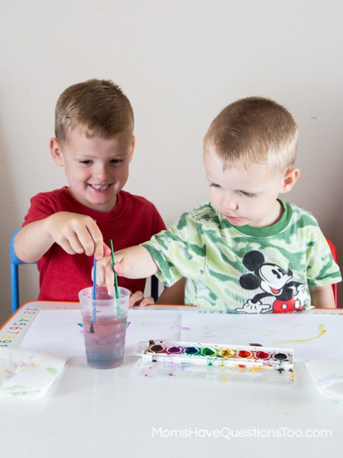 Painting - Toddler Music Activities - www.momshavequestionstoo.com