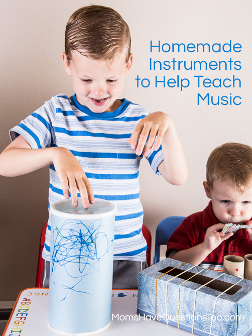 Toddler Music Activity - Homemade Instruments - momshavequestinostoo.com