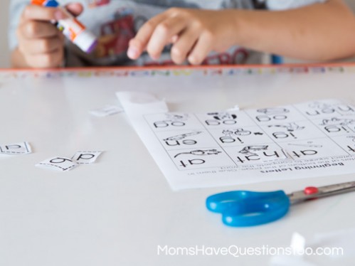 Cut and Paste Letters - Moms Have Questions Too