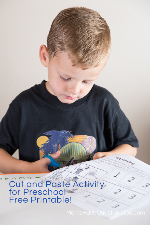 Cut and Paste Sequencing Activity - Moms Have Questions Too