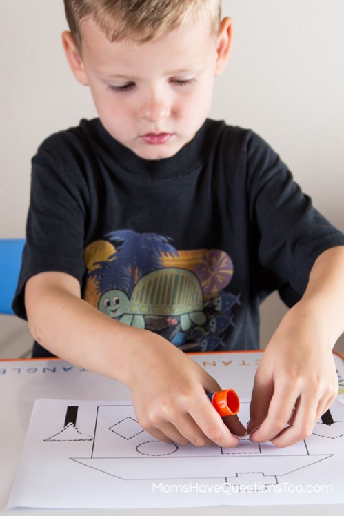 Glue on a Window Cut and Paste House Activity for Preschool - Moms Have Questions Too