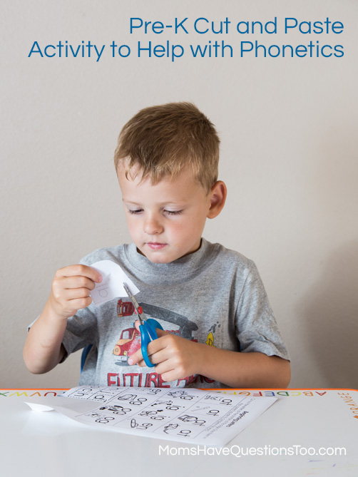 Pre-K Cut and Paste Activity - Moms Have Questions Too