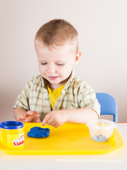Sensory Activity with Playdough - Moms Have Questions Too