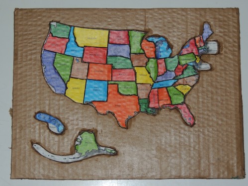 DIY United States Map Puzzle