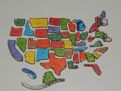 DIY United States Map Puzzle