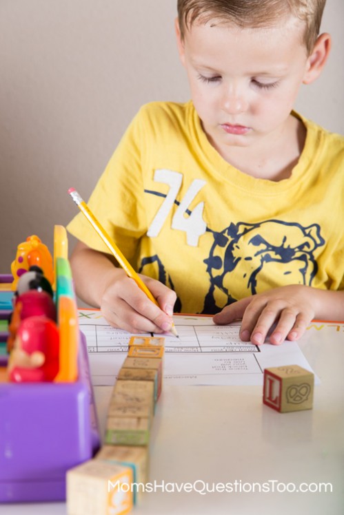 Recording measurements made with blocks - Moms Have Questions Too