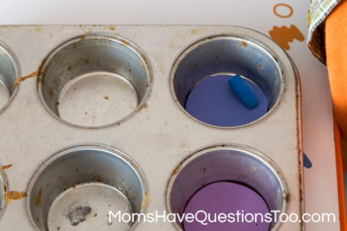 Sort erasers from floor to table to develop gross motor skills - Moms Have Questions Too
