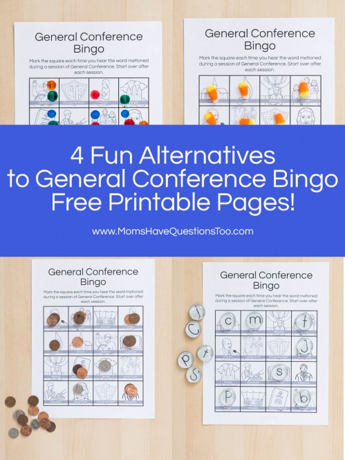 4 Fun Ways to Play General Conference Bingo - Moms Have Questions Too