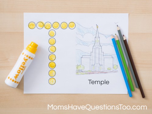 Fun Do a Dot Marker activity for preschoolers during General Conference - Moms Have Questions Too