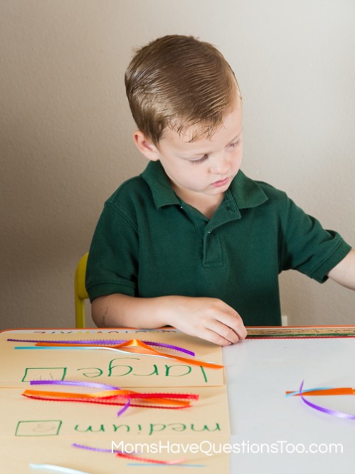 Measure the ribbon to see if it is long, medium or short - Moms Have Questions Too