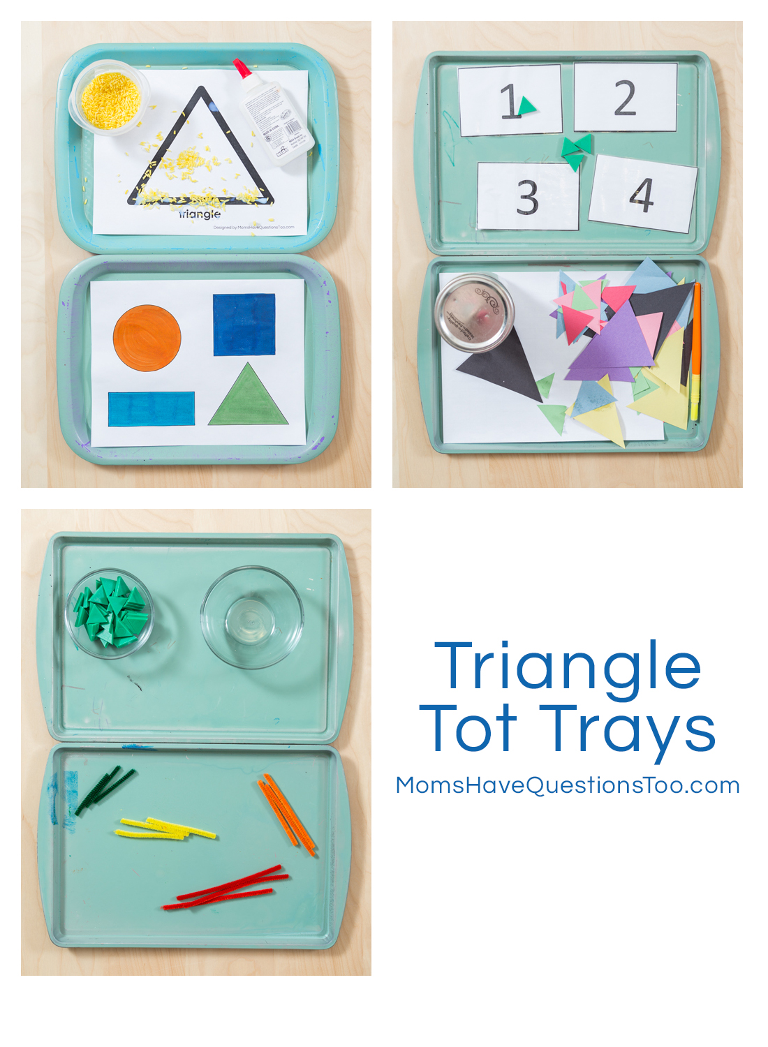 Triangle Tot Trays - Moms Have Questions Too