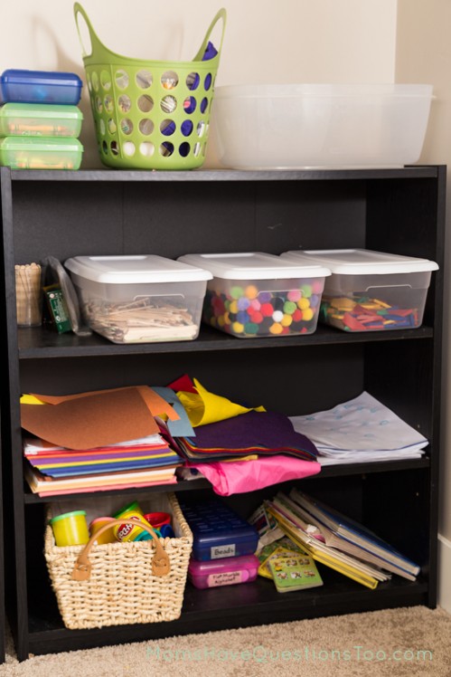Organization for School Room Supplies - Moms Have Questions Too