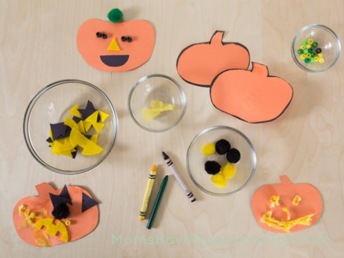 Supplies for pumpkin decorating craft - Moms Have Questions Too