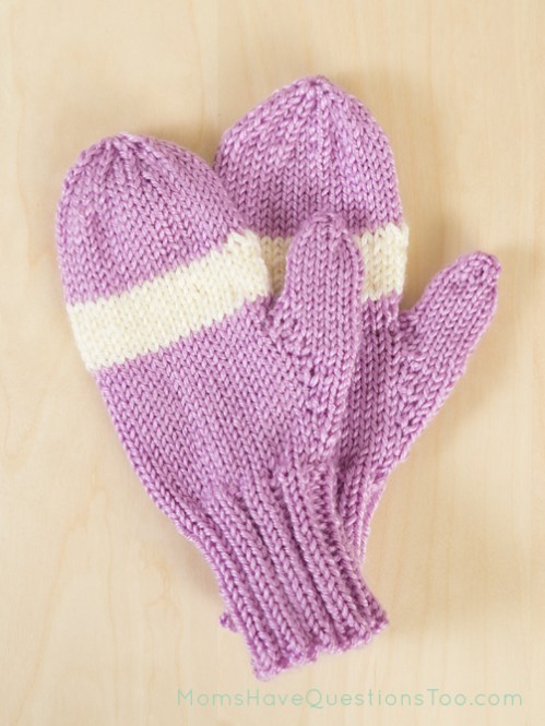 Childrens Mittens Free Knitting Pattern - Moms Have Questions Too