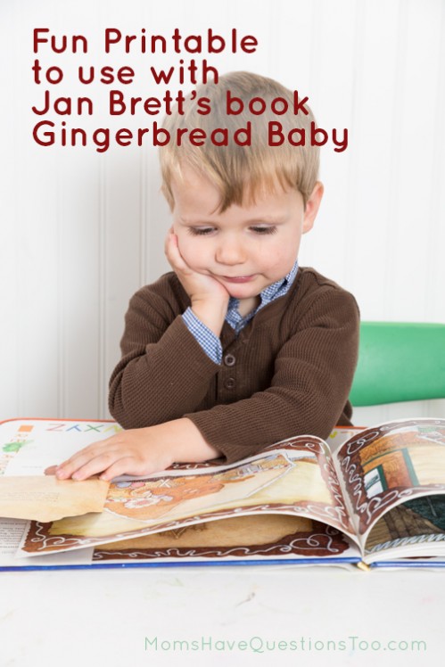 Fun activity to use with Jan Brett's book Gingerbread Baby - Moms Have Questions Too